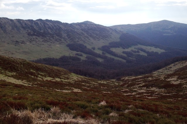 View from the shelter to the Halicz hill