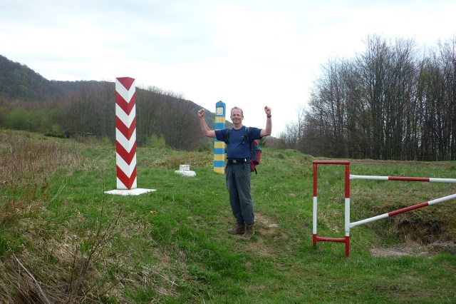 Ukrainian border at the Beskiden Pass