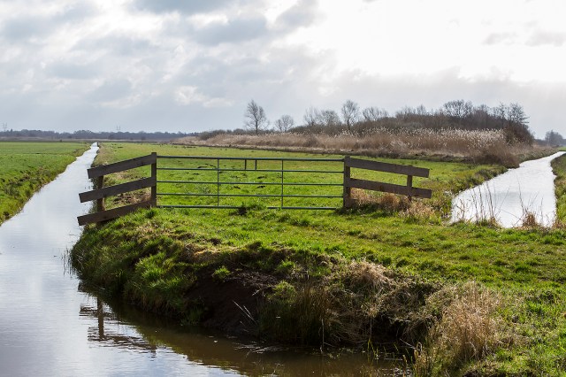 At the start of the crossing of the Ankeveen Lakes